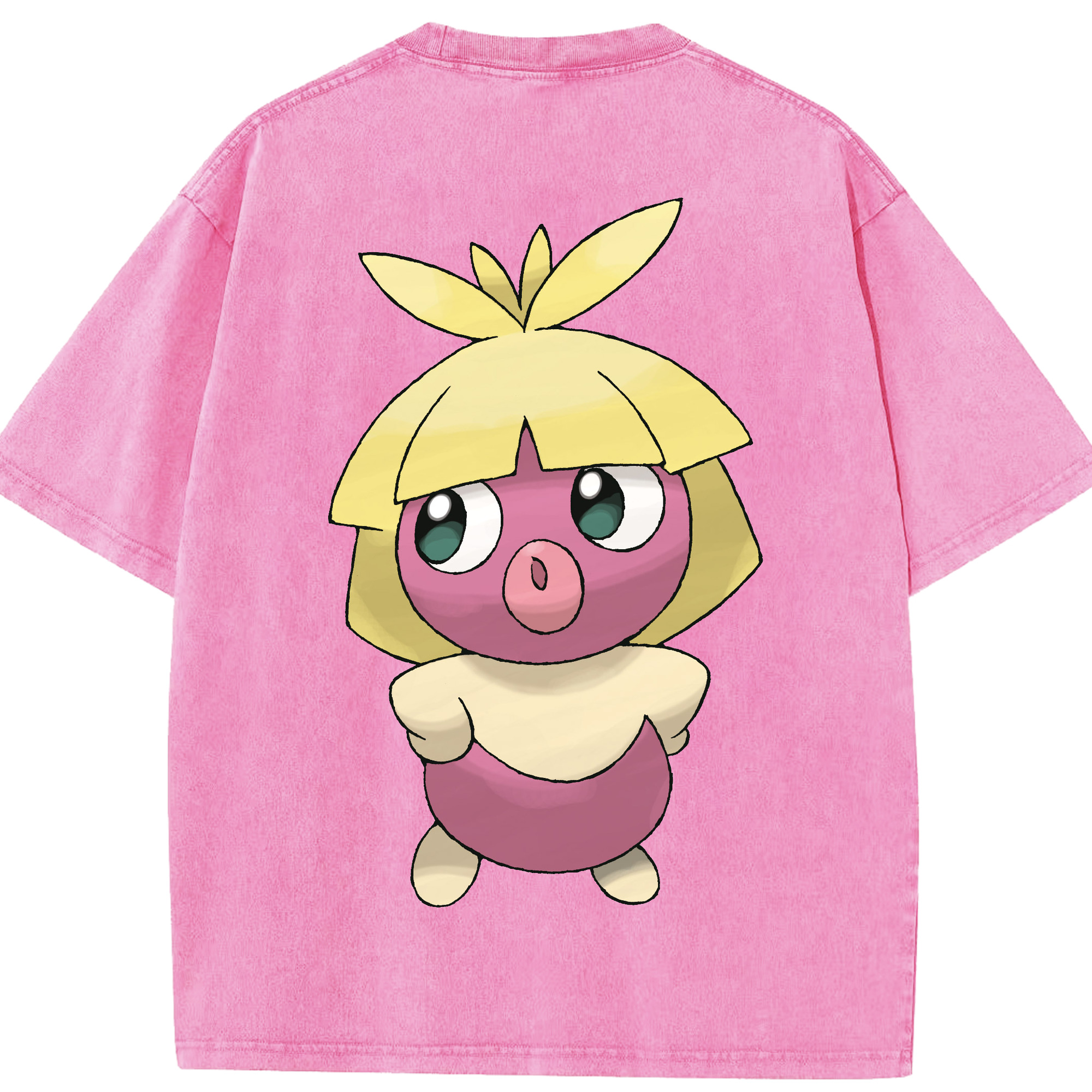 （画像用） ポケットモンスター Pokémon 綿100% ヴィンテージ風 半袖Tシャツ（背面プリント）